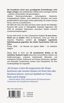 Ein Text über die EU, Machtverschiebungen und geopolitische Herausforderungen. Erwähnt USA, China, Russland, UNO.