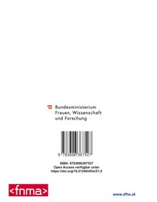 Bundesministerium Frauen, Wissenschaft und Forschung. ISBN und URL: www.zfhe.at. Rotes <fnma> Logo.
