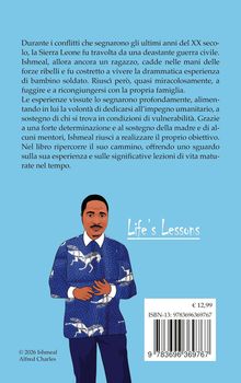 Ein Mann in blauem Pullover mit Pferdemuster, daneben der Text "Life's Lessons". Der Hintergrund ist hellblau.