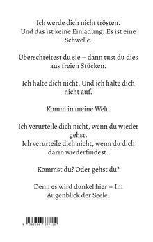Ein Gedicht über innere Entscheidungsprozesse und Dunkelheit der Seele. Enthält Fragen zur Wahl zwischen Kommen und Gehen.