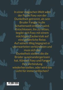 Beschreibung über eine Rettungsmission in einer magischen Welt. Hintergrund mit Kristallzeichnungen in Blau.