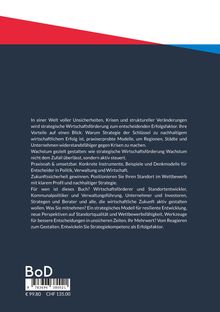 Text erklärt strategische Wirtschaftsförderung als entscheidenden Erfolgsfaktor in unsicheren Zeiten. Preis ist €99,80.
