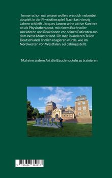 Text über Physiotherapie-Anekdoten. Darunter ein Foto von einem Gebäude mit großen Buchstaben "AHAUS" auf einer Wiese.