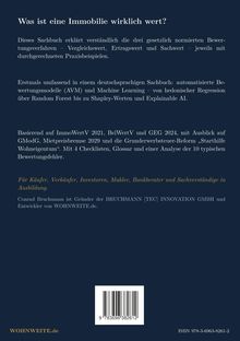 Titel: Was ist eine Immobilie wirklich wert? 
Beschreibung der Bewertungsverfahren und maschinelles Lernen. Zielgruppe sind Käufer, Investoren, Makler.