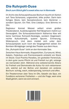 Titel: Die Ruhrpott-Duse. Untertitel: Doch zum Glück gibt’s sowat alles nur in Kemnade. Beige Hintergrund mit Textabsatz.