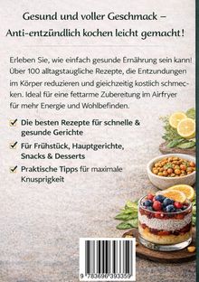 Ein Text über gesunde Ernährung und Rezepte, mit Bildern von Beeren, Zitronenscheiben und einem Barcode unten.
