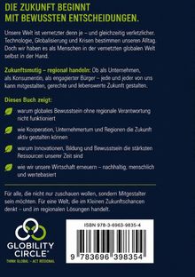 Die Zukunft beginnt mit bewussten Entscheidungen. Logo von "Globility Circle" mit drei ineinander greifenden Kreisen.