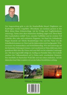 Text beschreibt Naturreisen und Landschaften. Oben links ein Porträtfoto. Unten drei kleine Landschaftsfotos. Edition Zeitsprung.