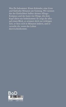 Text: Alltags-Kompass bietet schnelle Übersicht, erinnert zur richtigen Zeit, verzeiht Stress. Unterer Teil: BoD, Preisangaben.