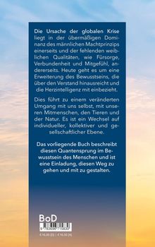 Ein Textabschnitt beschreibt die Ursachen einer globalen Krise und appelliert für eine Bewusstseinserweiterung. Darunter ein Barcode.