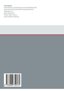 Herausgeber: Professorinnen und Professoren der Fakultät Wirtschaft, DHBW Mannheim. Barcode unten links.