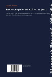 FINANZEN · RATGEBER. Titel: Sicher anlegen in der KI-Ära - es geht! Thema: Passives Investieren mit ETFs.