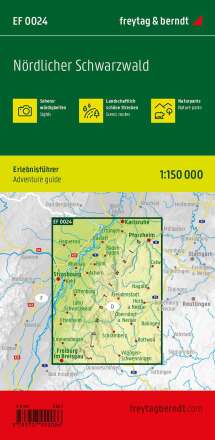 Nördlicher Schwarzwald, Erlebnisführer 1:150.000, freytag &amp; berndt, EF 0024, Karten