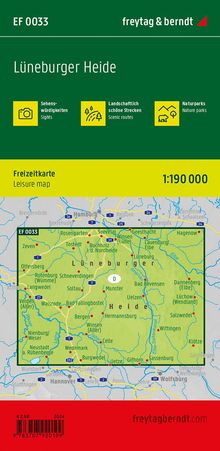 Lüneburger Heide, Erlebnisführer 1:190.000, freytag &amp; berndt, EF 0033, Karten