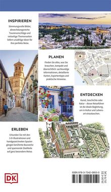 Inspirieren, Planen, Entdecken, Erleben. Bilder von Landschaften, Straßen, Karten und eine 3D-Illustration. DK Logo unten.