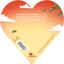Text: "Ob morgens beim Aufstehen mit Mama... Zeit zum Liebhaben ist immer genau jetzt!" Herzform, roter Wal-Logo.