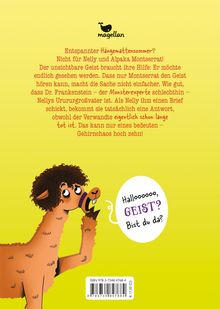 Text oben: "Entspannter Hängemattensommer? Nicht für Nelly und Alpaka Montserrat!" Unten eine Illustration eines Alpakas.