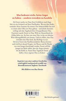 Text: "Mut bedeutet nicht, keine Angst zu haben – sondern trotzdem zu handeln." Illustration mit Bäumen und Farbakzenten.
