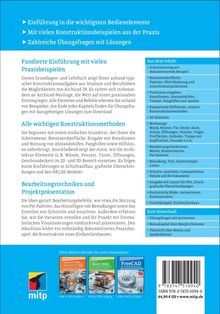 * Einführung in die wichtigsten Bedienelemente
* Mit Konstruktionsbeispielen
* Zahlreiche Übungsfragen mit Lösungen

Text: Eine detaillierte Einführung in Archicad 29 mit Praxisbeispielen, Methoden und Übungsfragen. Enthält Anleitungen für Bearbeitungstechniken und Projektpräsentation.
