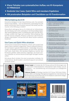 Titel: Klarer Fahrplan zum systematischen Aufbau von KI-Kompetenz im Mittelstand. Texte über KI-Wertschöpfung und Use Cases.