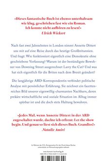 Zitate von Ulrich Wickert und Natalie Amiri loben ein Buch, das Großbritannien nach dem Brexit erkundet. Beschreibung folgt.