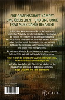 Texts: "EINE GEMEINSCHAFT KÄMPFT UMS ÜBERLEBEN – UND EINE JUNGE FRAU MUSS DAFÜR BEZAHLEN", Rezensionen, ISBN.
Hintergrund: Abstrakt, Erdtöne.