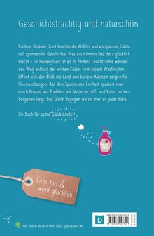 "Geschichtsträchtig und naturschön" steht oben. Unten eine braune Etikett-Illustration mit "Fahr hin & werd glücklich".