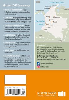 Mit dem LOOSE unterwegs: Infos zu Reisen, Tipps, Routen, Nachhaltigkeit. Rechts eine Karte Kolumbiens, unten Kontaktinfos.