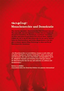 Christine Schulz-Reiss: Nachgefragt: Menschenrechte und Demokratie, Buch