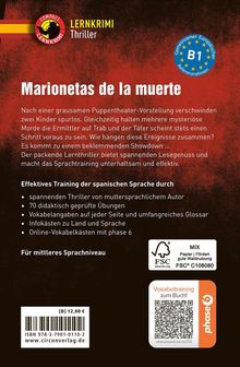 Titel: Marionetas de la muerte. Beschreibung: Ein spannender Lernkrimi über verschwundene Kinder und mysteriöse Morde. Niveau: B1.
