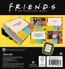„F.R.I.E.N.D.S THE TELEVISION SERIES“, Kalender mit Zitaten und Bildern aus der Serie, bunte Gestaltung, Fotocollage.