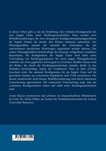 Text über die robuste Konfiguration von Supply Chains unter Nachfragesicherheit. ISBN enthalten.
