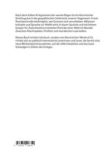Text über ein Buch nach dem Kalten Krieg, das geopolitische Umbrüche beschreibt. ISBN unten links.