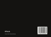 Text "STILLS." und "Florian Söll | Michael Nicolas" unten links, Barcode unten rechts auf schwarzem Hintergrund.