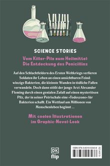 SCIENCE STORIES: Vom Killer-Pilz zum Heilmittel. Text über Penicillin und Alexander Fleming. Mit Illustrationen im Graphic-Novel-Look.