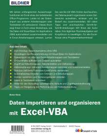 Dieter Klein: Daten importieren und organisieren mit Excel-VBA, Buch