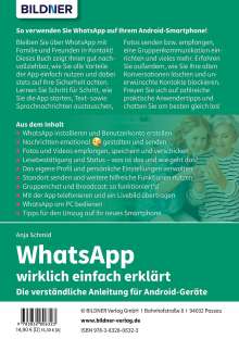 Anja Schmid: WhatsApp wirklich einfach erklärt - Die verständliche Anleitung für Android-Geräte wie Samsung, Xiaomi, Poco, Oppo, OnePlus etc., Buch