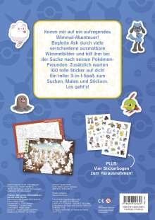 Pokémon: Mein großes Wimmel-Malbuch - Ash und seine Freunde, Buch