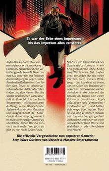"Er war der Erbe eines Imperiums – bis das Imperium alles zerstörte." Illustration eines Mannes mit Umhang.