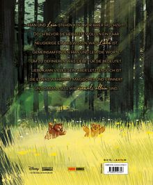 Han und Leia stehen kurz vor ihrer Hochzeit! Doch bevor sie heiraten, wollen neugierige Ewoks wissen, was Liebe ist. Illustration von Ewoks im Wald.