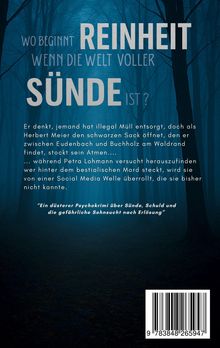 "Wo beginnt Reinheit, wenn die Welt voller Sünde ist?" steht in großen Lettern. Hintergrund: Dunkler Wald.