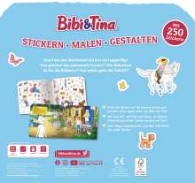 Bibi &amp; Tina - Stickern, Malen, Gestalten. Mit 250 Stickern, Buch