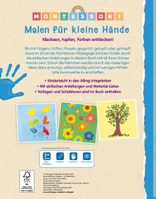 Schwager &amp; Steinlein Verlag: Montessori Malen für kleine Hände | Ab 2 Jahren, Buch