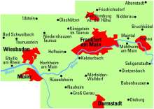 ADFC-Regionalkarte Frankfurt a. M. Wiesbaden/Darmstadt, Karten