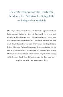 Dieter Borchmeyer: Was ist deutsch?, Buch