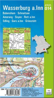 ATK25-O14 Wasserburg a.Inn (Amtliche Topographische Karte 1:25000), Karten