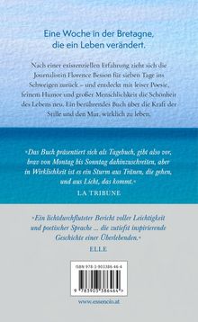 Ein Buch mit Rezensionen und einer Zusammenfassung. Blaues und graues Farbschema, ISBN und Website unten.