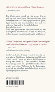 Ein Zitat von Marcel Reich-Ranicki: „Eine Jahrhundert­erzählung: ›Tonio Kröger‹“. Text beschreibt Winterstimmung.