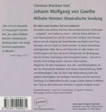 Johann Wolfgang von Goethe: Goethe, J: Wilhelm Meisters theatralische Sendung/2 MP3-CDs, 2 Diverse