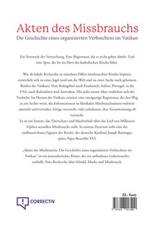 Akten des Missbrauchs: Die Geschichte eines organisierten Verbrechens im Vatikan. Ein Netz der Vertuschung. Correctiv-Logo. 23,- Euro.